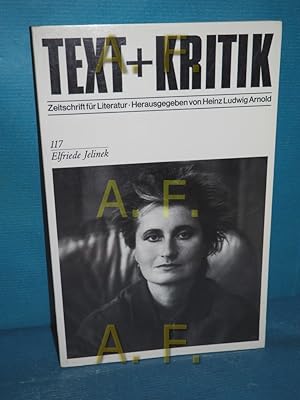 Seller image for Elfriede Jelinek (Text + Kritik Heft 117) for sale by Antiquarische Fundgrube e.U.