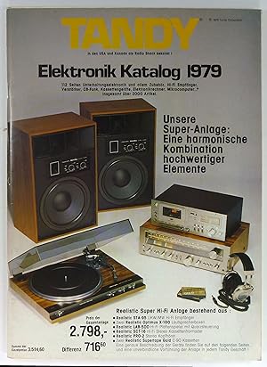 Elektronik Katalog 1979. 112 Seiten Unterhaltungselektronik und allem Zubehör, Hi-Fi Empfänger, V...