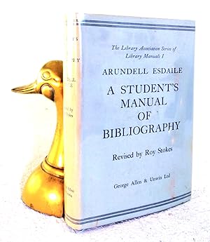 Seller image for A Student's Manual of Bibliography for sale by Structure, Verses, Agency  Books