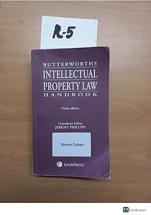 Bild des Verkufers fr Butterworths Intellectual Property Law Handbook 9th Ed By Jeremy Phillips zum Verkauf von UK LAW BOOK SELLERS LTD