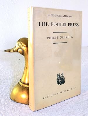 Image du vendeur pour A Bibliography of the Foulis Press mis en vente par Structure, Verses, Agency  Books