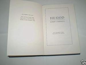 Bild des Verkufers fr Hesiod (Hermes Books) zum Verkauf von Redux Books