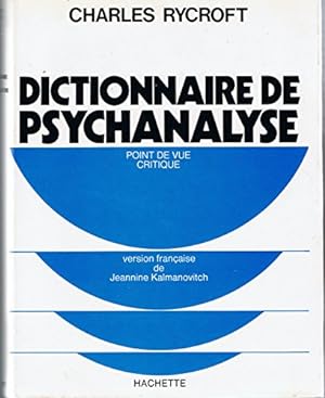 Seller image for Dictionnaire de psychanalyse : point de vue critique for sale by Ammareal