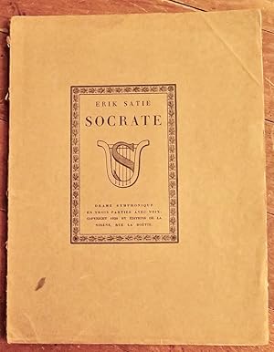 Socrate. Drame symphonique en trois parties avec voix sur des dialogues de Platon traduits par Vi...