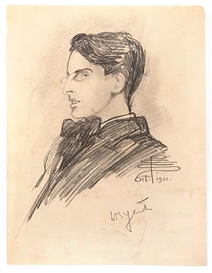 Image du vendeur pour Pencil Portrait of W.B. Yeats. mis en vente par Shapero Rare Books