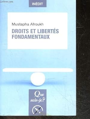Seller image for Droits et liberts fondamentaux - inedit - Que sais je ? for sale by Le-Livre