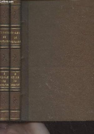 Image du vendeur pour Oeuvres compltes de Voltaire, rimprimes d'aprs les meilleurs textes - "Histoire" Tomes IV et V - IV. Sicle de Louis XIV - V. Prcis du sicle de Louis XV, histoire du parlement de Paris mis en vente par Le-Livre