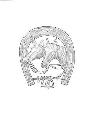 Brass Horse Head Key Rack Fall 2003 Graphite Drawing