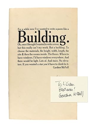 Immagine del venditore per Buildings [Signed and Inscribed] venduto da Capitol Hill Books, ABAA