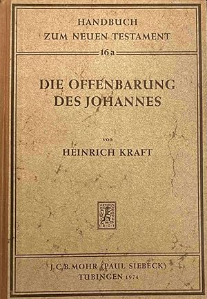 Bild des Verkufers fr Die Offenbarung des Johannes (Handbuch zum Neuen Testament 16a) zum Verkauf von Antiquariaat Schot