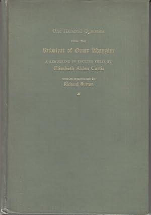 Seller image for One Hundred Quatrains From the Rubaiyat of Omar Khayyam [1st Thus, Limited Edition] for sale by Monroe Bridge Books, MABA Member