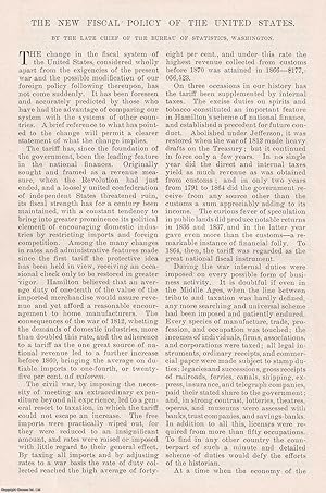 Seller image for The New Fiscal Policy of The United States. An original article from the Harper's Monthly Magazine, 1898. for sale by Cosmo Books