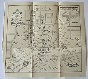 Tufts College Medford Boston Massachusetts 1941 Lefavour pictorial campus map