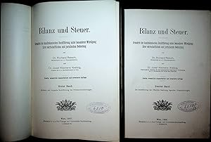 Imagen del vendedor de Bilanz und Steuer 1. Band: Einfache und doppelte Buchfhrung bei Privatunternehmungen und 2. Band: Die Buchfhrung der ffentlichen Rechnung legenden Unternehmungen a la venta por ANTIQUARIAT.WIEN Fine Books & Prints