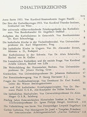 Der Katholische Almanach. Zweiter Jahrgang 1934