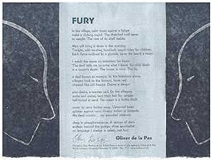 Seller image for Fury [Broadside] for sale by Arundel Books
