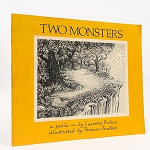 Bild des Verkufers fr Two Monsters: A Fable by Lucretia Fisher (Stemmer House, 1976) Vintage PB zum Verkauf von Neutral Balloon Books
