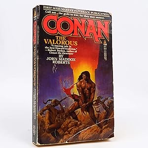 Image du vendeur pour Conan The Valorous by John Maddox Roberts (Tor, 1986) First PB mis en vente par Neutral Balloon Books