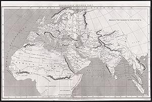 Image du vendeur pour Geographiae Antiquae Tab. I." - Africa Afrika Afrique / Europe Europa / Asia Asien Asie mis en vente par Antiquariat Steffen Vlkel GmbH