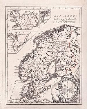 "General Karte von den Königreichen Schweden Daenemark u. Norwegen mit Grönland und dem Inseln Is...