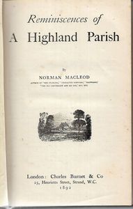 Seller image for Reminiscences of A Highland Parish for sale by Book Haven