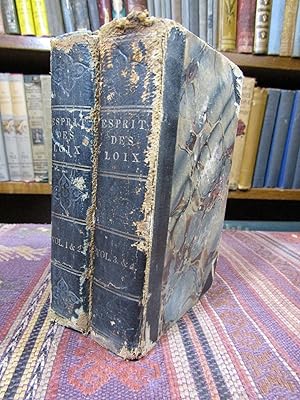 De L'Esprit des Loix - Nouvelle Edition (Oeuvres de Montesquieu) Vols1-4 in Two Books. [DATED "AN...