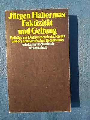 Bild des Verkufers fr Faktizitt und Geltung : Beitrge zur Diskurstheorie des Rechts und des demokratischen Rechtsstaats. Suhrkamp-Taschenbuch Wissenschaft ; 1361. zum Verkauf von Antiquariat BehnkeBuch