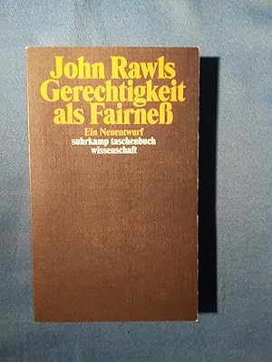 Bild des Verkufers fr Gerechtigkeit als Fairne : ein Neuentwurf. Hrsg. von Erin Kelly. Aus dem Amerikan. von Joachim Schulte / Suhrkamp-Taschenbuch Wissenschaft ; 1804 zum Verkauf von Antiquariat BehnkeBuch