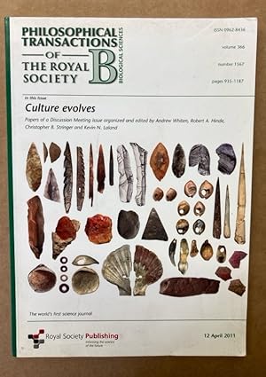 Immagine del venditore per Philosophical Transactions of the Royal Society - Biological Sciences. Volume 366, No 1567, 12 April 2011. venduto da Plurabelle Books Ltd