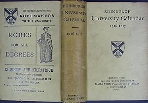 Seller image for The Edinburgh University Calendar. 1916-1917 for sale by Barter Books Ltd