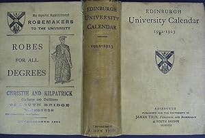 Seller image for The Edinburgh University Calendar. 1922-1923 for sale by Barter Books Ltd