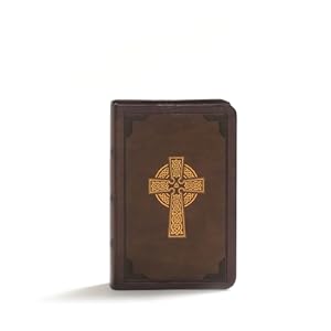 Seller image for KJV Large Print Compact Reference Bible, Celtic Cross Brown Leathertouch (Leather / Fine Binding) for sale by BargainBookStores