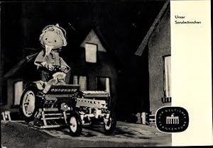 Ansichtskarte / Postkarte Unser Sandmännchen, Sandmann, DDR Kinderfernsehen, Traktor, S 2/63