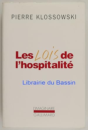 Seller image for Les lois de l'hospitalit for sale by Librairie du Bassin