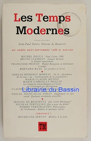 Image du vendeur pour Les temps modernes n529-530 mis en vente par Librairie du Bassin