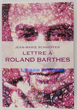 Imagen del vendedor de Lettre  Roland Barthes a la venta por Librairie du Bassin