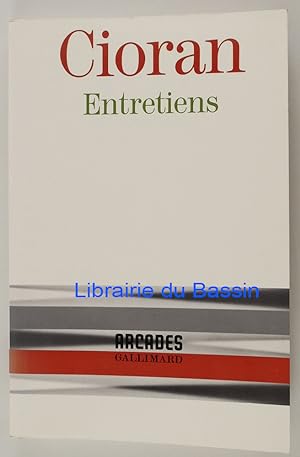 Imagen del vendedor de Entretiens a la venta por Librairie du Bassin