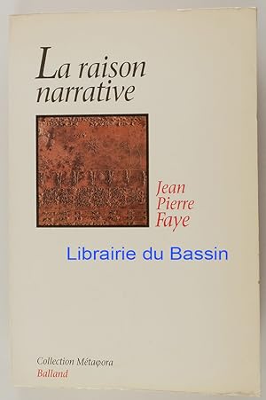 Imagen del vendedor de La raison narrative a la venta por Librairie du Bassin