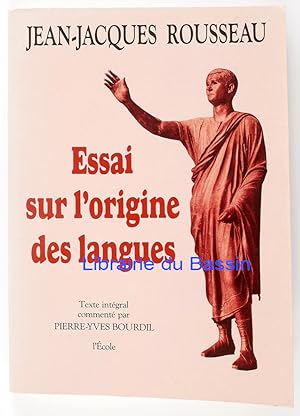 Image du vendeur pour Essai sur l'origine des langues mis en vente par Librairie du Bassin