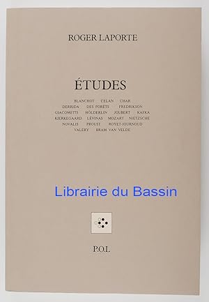 Seller image for Etudes for sale by Librairie du Bassin