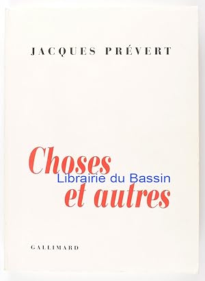 Seller image for Choses et autres for sale by Librairie du Bassin