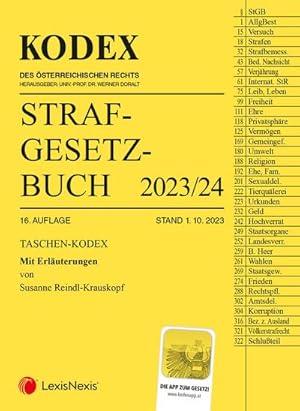 Seller image for Taschen-Kodex Strafgesetzbuch 2023 - inkl. App for sale by BuchWeltWeit Ludwig Meier e.K.