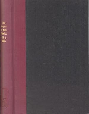 Bild des Verkufers fr The journal of Asian Studies. Annual index. Volume XXIV, 2. - Containing numbers 3 - 4, May and August 1966. - From the contents: Kang Chao - Industrialization and urban housing in communist China / Ellen E. McDonald: English education and social reform in late nineteenth century Bombay / David C. Buxbaum: Chinese family law in a common law setting / S. H. Chou: Prices in communist China. - zum Verkauf von Antiquariat Carl Wegner