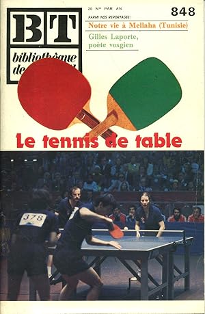 Bild des Verkufers fr Bibliothque de travail N 848. Le tennis de table. 15 juin 1977. zum Verkauf von Librairie Et Ctera (et caetera) - Sophie Rosire