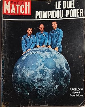 Paris Match N° 1046 : Mission Apollo X. Duel Pompidou-Poher, De Gaulle en Irlande. 24 mai 1969.