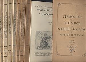 Mémoires de la fédération des sociétés savantes du département de l'Aisne. Du tome I (1953-1954) ...