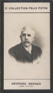 Immagine del venditore per Photographie de la collection Flix Potin (4 x 7,5 cm) reprsentant : Georges Berger, homme politique. Dbut XXe. Vers 1900. venduto da Librairie Et Ctera (et caetera) - Sophie Rosire