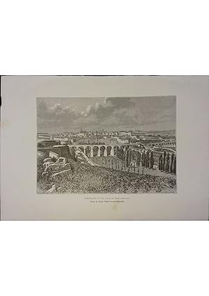 Immagine del venditore per Luxembourg. Vue prise du fort Dumoulin. Gravure extraite de la Gographie universelle d'Elise Reclus. Vers 1880. venduto da Librairie Et Ctera (et caetera) - Sophie Rosire