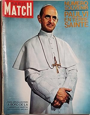 Paris Match N° 770 : Numéro souvenir, Paul VI en terre sainte. 11 janvier 1964.
