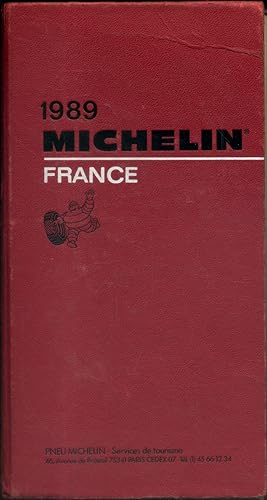 Guide Michelin France 1989. (Guide rouge).
